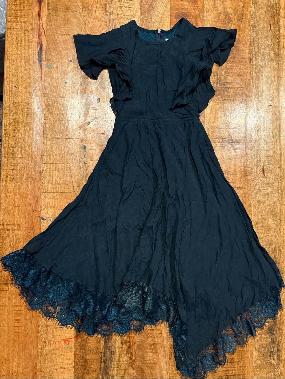 Mia Joy Girls Lace Midi Dress Size 7 Flutter Sleeve Boho Party